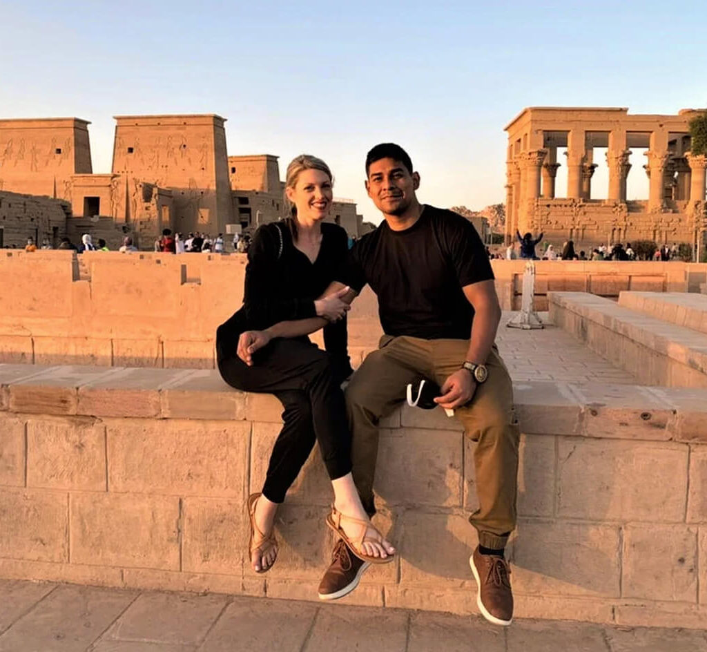 A-wonderful-picture-of-the-couple-at-Philae-Temple-in-Aswan